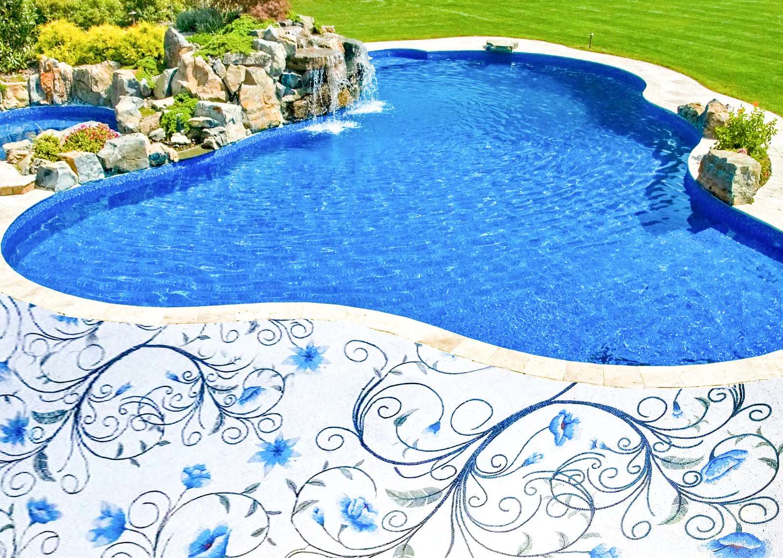 Elegance Unveiled: Transforming Your Pool Oasis with Exquisite Marble Mosaic Artwork