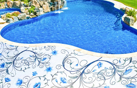 Custom Mosaic Pool Surrounds