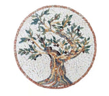 Olive Tree Mosaic Medallion